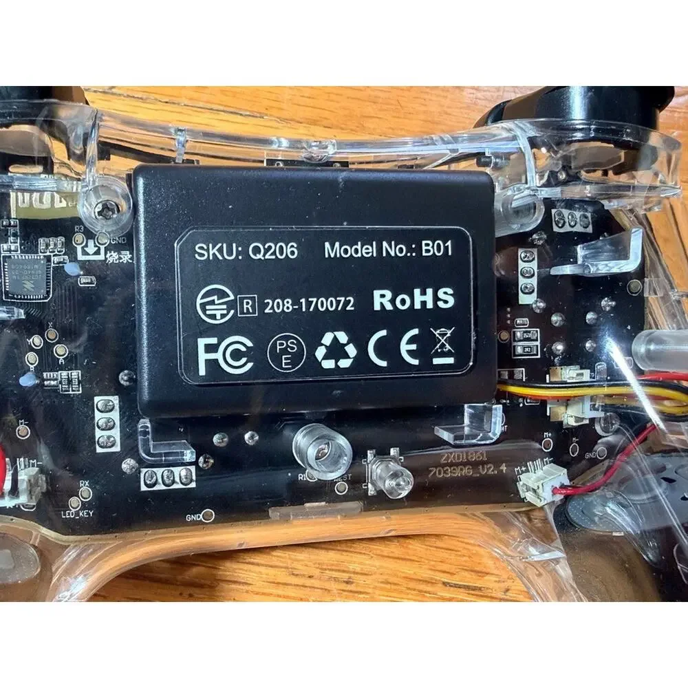 BEBONCOOL Q206 B01 Transparent RGB Wireless Controller for Nintendo Switch – Box